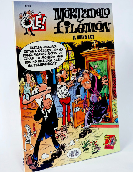 CÓMIC MORTADELO Y FILEMÓN 80 EL NUEVO CATE OLÉ PRIMERA EDICIÓN EDICIONES B EXCELENTE ESTADO