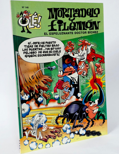CÓMIC MORTADELO Y FILEMÓN 146 ESPELUZNANTE DOCTOR BICHEZ OLÉ TERCERA EDICIÓN EDICIONES B DE KIOSCO
