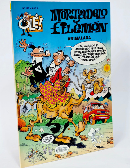 CÓMIC MORTADELO Y FILEMÓN 127 ANIMALADA OLÉ TERCERA EDICIÓN EDICIONES B DE KIOSCO