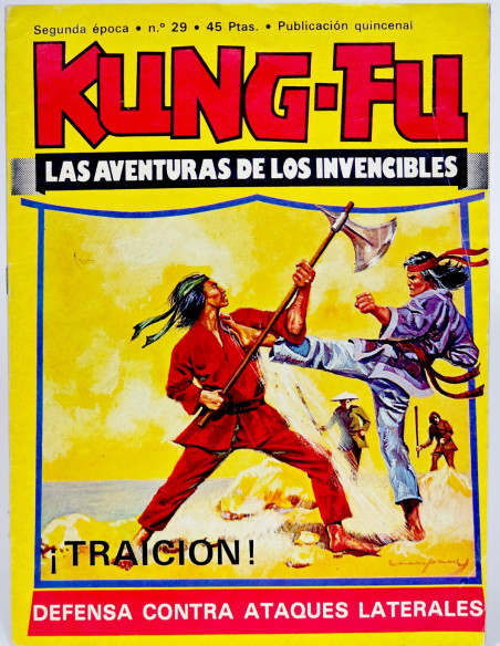 CÓMIC KUNG-FU 29 DEFENSA CONTRA ATAQUES EDITORIAL AMAIKA 1979 MUY BUEN ESTADO