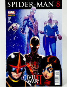 CÓMIC SPIDER-MAN 8 CIVIL WAR II PANINI MARVEL GRAPA DE...