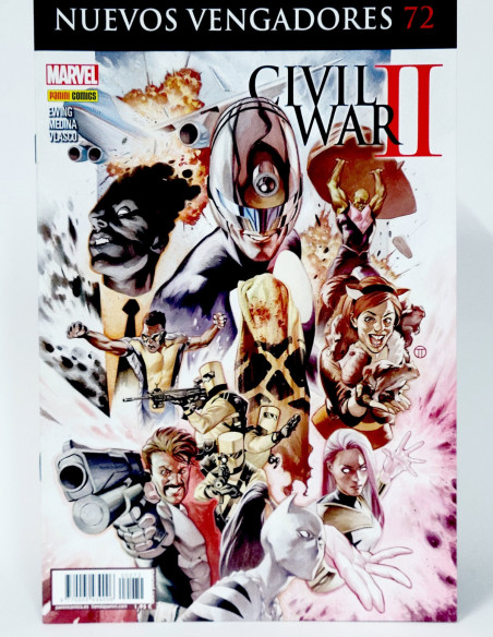 CÓMIC NUEVOS VENGADORES 72 CIVIL WAR II PANINI MARVEL GRAPA DE KIOSCO