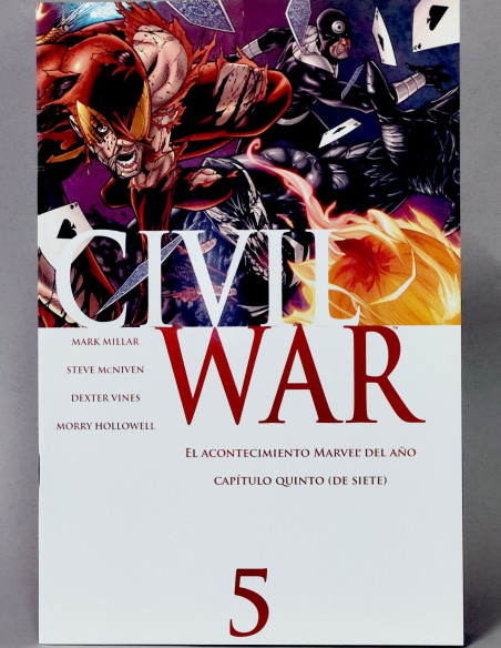 CÓMIC CIVIL WAR 5 SERIE LIMITADA PANINI MARVEL GRAPA DE KIOSCO