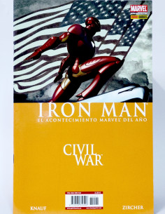CÓMIC CIVIL WAR IRON MAN 1 PANINI MARVEL GRAPA DE KIOSCO