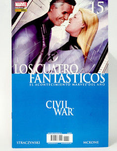 CÓMIC LOS CUATRO FANTASTICOS 15 CIVIL WAR PANINI MARVEL...