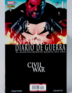 CÓMIC PUNISHER DIARIO DE GUERRA 1 CIVIL WAR PANINI MARVEL...