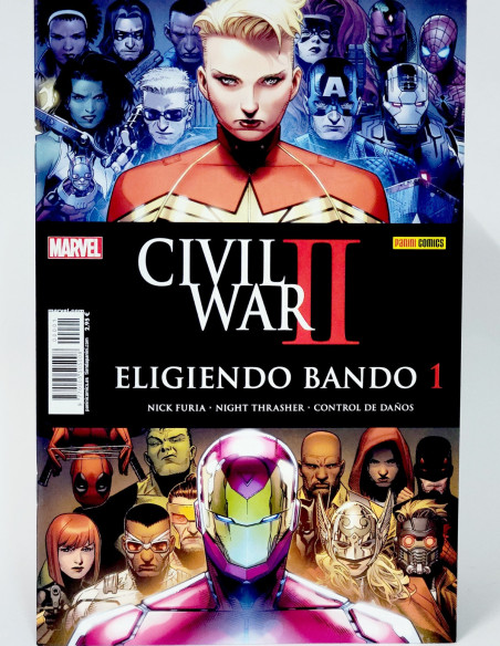 CÓMIC CIVIL WAR II ELIGIENDO BANDO 1 PANINI MARVEL GRAPA DE KIOSCO