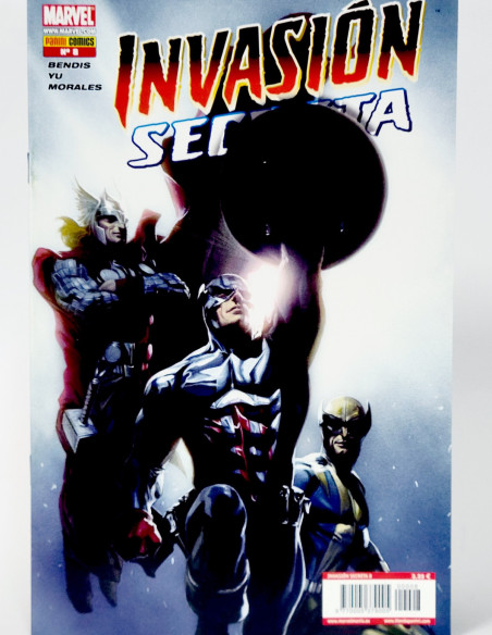 CÓMIC INVASIÓN SECRETA 8 PANINI MARVEL GRAPA DE KIOSCO