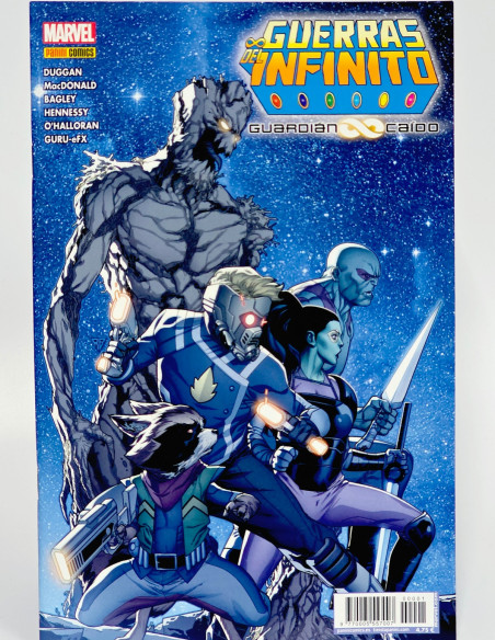 CÓMIC GUERRAS DEL INFINITO GUARDIÁN CAÍDO PANINI MARVEL GRAPA DE KIOSCO