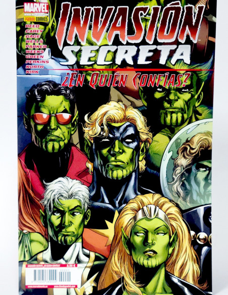 CÓMIC INVASIÓN SECRETA EN QUIEN CONFIAS EDICIÓN ESPECIAL PANINI MARVEL GRAPA DE KIOSCO