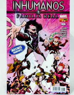CÓMIC INHUMANOS FAMILIA REAL 43 PANINI MARVEL GRAPA DE...