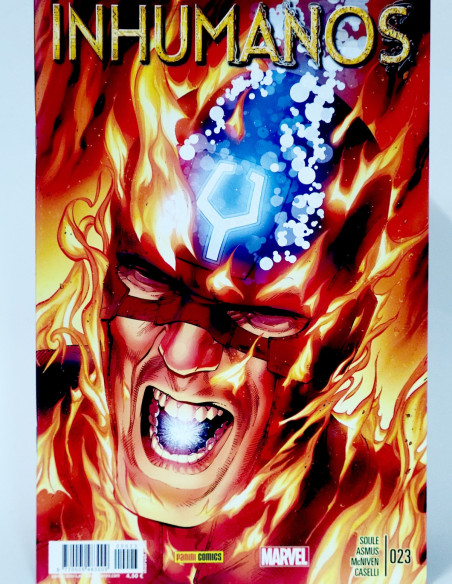 CÓMIC INHUMANOS 23 PANINI MARVEL GRAPA DE KIOSCO