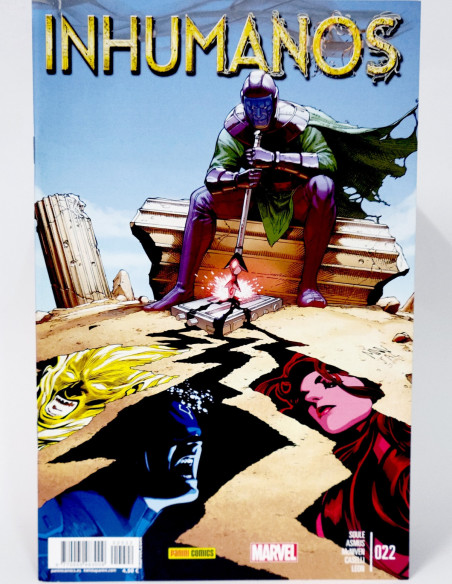CÓMIC INHUMANOS 22 PANINI MARVEL GRAPA DE KIOSCO