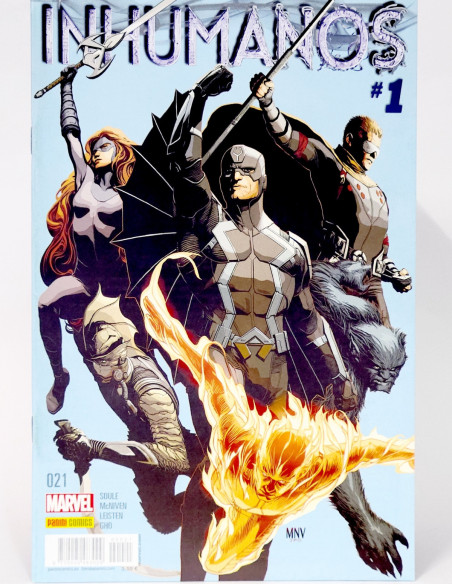 CÓMIC INHUMANOS 21 PANINI MARVEL GRAPA DE KIOSCO