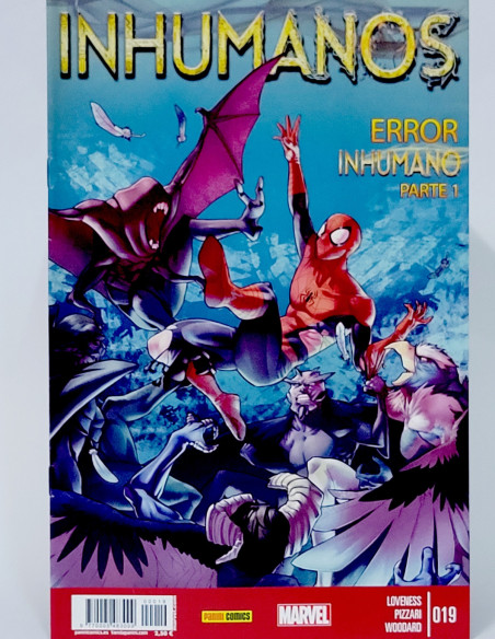 CÓMIC INHUMANOS 19 PANINI MARVEL GRAPA DE KIOSCO