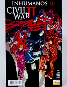 CÓMIC INHUMANOS 30 CIVIL WAR II PANINI MARVEL GRAPA DE...