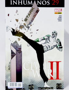 CÓMIC INHUMANOS 29 CIVIL WAR II PANINI MARVEL GRAPA DE...