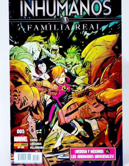 CÓMIC INHUMANOS FAMILIA REAL 42 PANINI MARVEL GRAPA DE KIOSCO