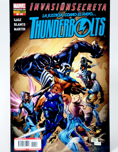 CÓMIC THUNDERBOLTS 14 INVASIÓN SECRETA PANINI MARVEL GRAPA DE KIOSCO