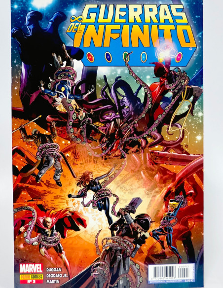 CÓMIC GUERRAS DEL INFINITO 3 PANINI MARVEL GRAPA DE KIOSCO