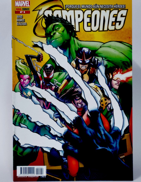 CÓMIC CAMPEONES 4 PANINI MARVEL GRAPA DE KIOSCO