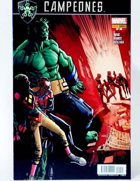 CÓMIC CAMPEONES 10 PANINI MARVEL GRAPA DE KIOSCO