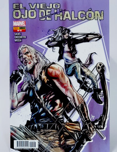 CÓMIC EL VIEJO OJO DE HALCÓN 8 PANINI MARVEL GRAPA DE KIOSCO
