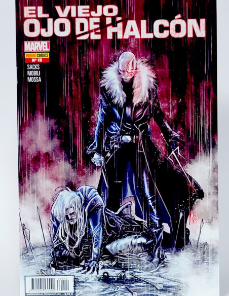 CÓMIC EL VIEJO OJO DE HALCÓN 12 PANINI MARVEL GRAPA DE KIOSCO