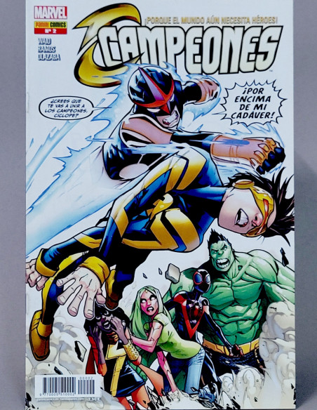 CÓMIC CAMPEONES 2 PANINI MARVEL GRAPA DE KIOSCO