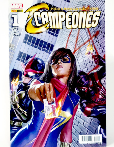 CÓMIC CAMPEONES 1 PANINI MARVEL GRAPA DE KIOSCO