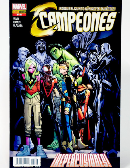 CÓMIC CAMPEONES 8 PANINI MARVEL GRAPA DE KIOSCO
