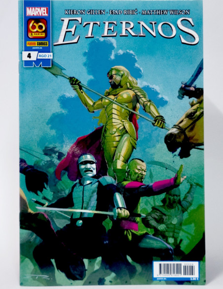 CÓMIC ETERNOS 4 AGOSTO 2021 PANINI MARVEL GRAPA DE KIOSCO