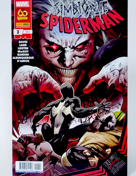 CÓMIC REY DE NEGRO SPIDERMAN SIMBIONTE 3 PANINI MARVEL GRAPA DE KIOSCO