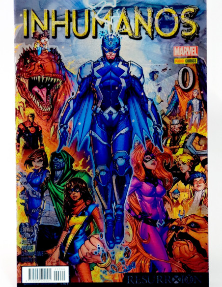 CÓMIC INHUMANOS RESURRXION 0 PANINI MARVEL GRAPA DE KIOSCO