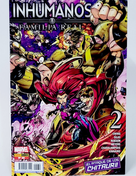 CÓMIC INHUMANOS 39 FAMILIA REAL PANINI MARVEL GRAPA DE KIOSCO