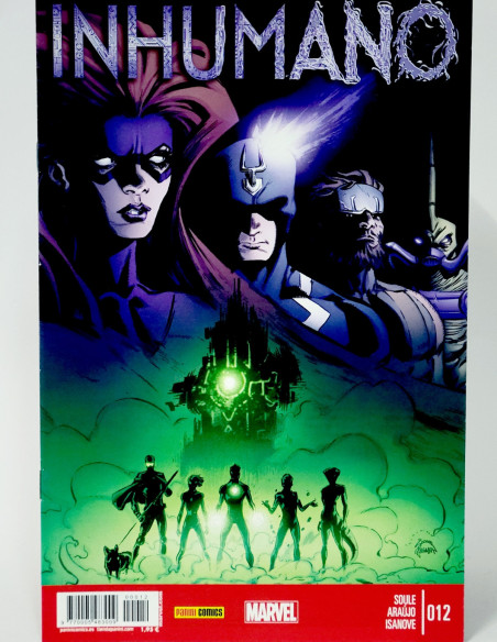 CÓMIC INHUMANO 12 PANINI MARVEL GRAPA DE KIOSCO