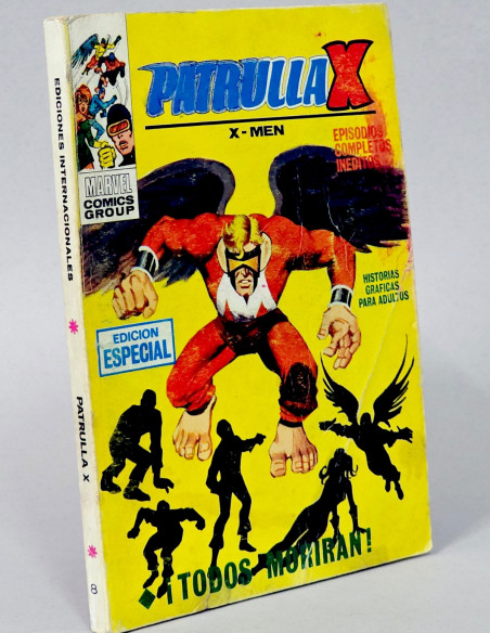 CÓMIC PATRULLA X 8 TODOS MORIRÁN VOL.1 VERTICE MARVEL TACO PRIMERA ED. VOLUMEN NORMAL/BUEN ESTADO