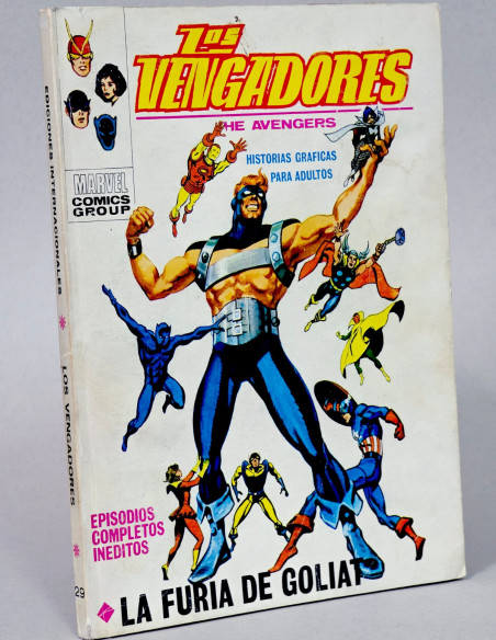 CÓMIC LOS VENGADORES 29 LA FURIA DE GOLIAT VOL.1 VERTICE MARVEL TACO VOLUMEN BUEN ESTADO