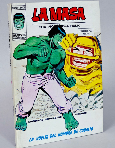 CÓMIC LA MASA 35 LA VUELTA DEL HOMBRE DE COBALTO VOL.1 VERTICE MARVEL TACO VOLUMEN MUY BUEN ESTADO