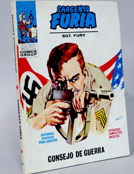 CÓMIC SARGENTO FURIA 4 CONSEJO DE GUERRA VOL.1 VERTICE MARVEL TACO VOLUMEN MUY BUEN ESTADO