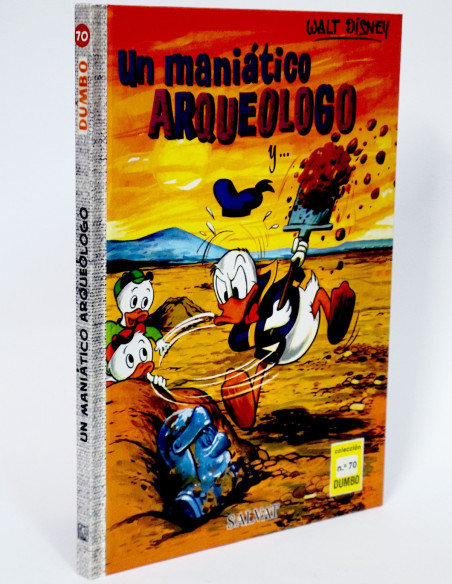 CÓMIC COLECCIÓN DUMBO 70 UN MANIÁTICO ARQUEOLOGO WALT DISNEY SALVAT TAPA DURA DE KIOSCO