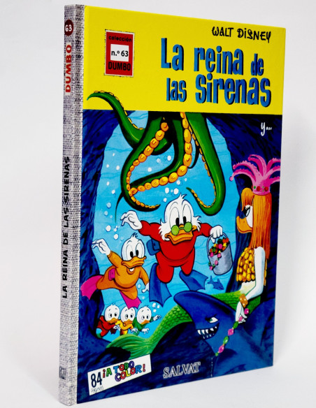 CÓMIC COLECCIÓN DUMBO 63 LA REINA DE LAS SIRENAS WALT DISNEY SALVAT TAPA DURA DE KIOSCO