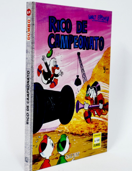CÓMIC COLECCIÓN DUMBO 69 RICO DE CAMPEONATO WALT DISNEY SALVAT TAPA DURA DE KIOSCO