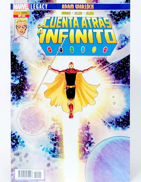 CÓMIC CUENTA ATRÁS A INFINITO LEGACY ADAM WARLOCK PANINI MARVEL GRAPA DE KIOSCO