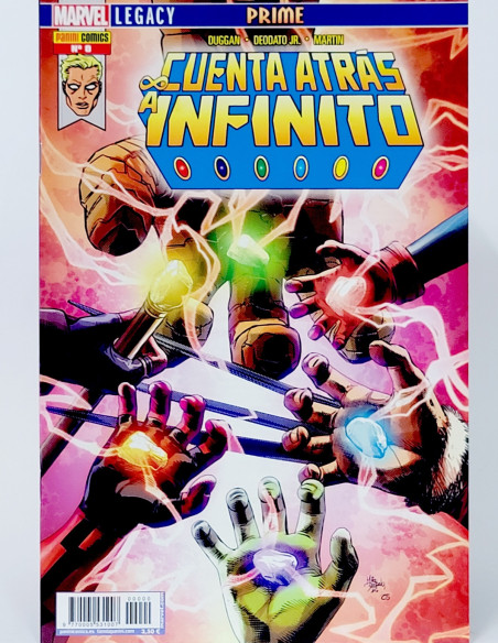 CÓMIC CUENTA ATRÁS A INFINITO 0 LEGACY PRIME PANINI MARVEL GRAPA DE KIOSCO
