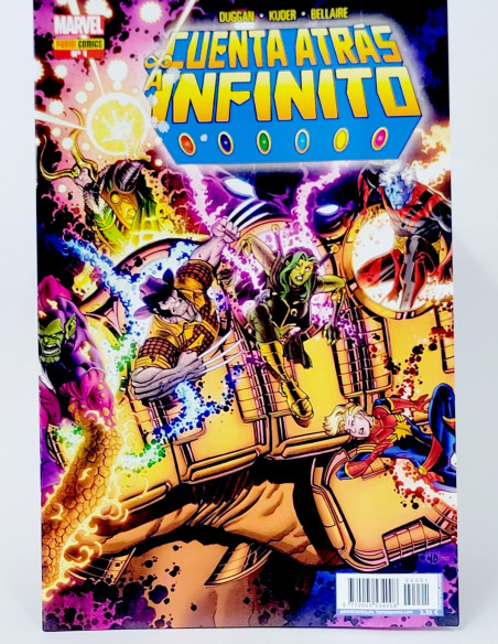 CÓMIC CUENTA ATRÁS A INFINITO 1 PANINI MARVEL GRAPA DE KIOSCO