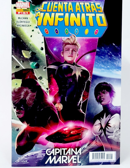 CÓMIC CUENTA ATRÁS A INFINITO 1 CAPITANA MARVEL PANINI MARVEL GRAPA DE KIOSCO