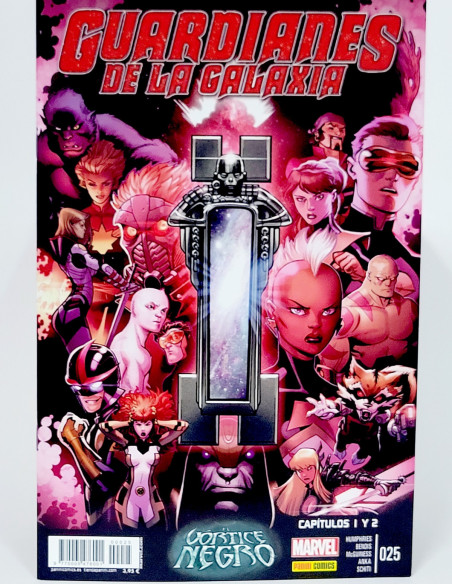 CÓMIC GUARDIANES DE LA GALAXIA 25 VOL.2 VORTICE NEGRO VOLUMEN PANINI MARVEL GRAPA DE KIOSCO
