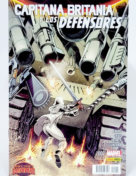 CÓMIC SECRET WARS CAPITANA BRITANIA Y LOS DEFENSORES 2 PANINI MARVEL GRAPA DE KIOSCO