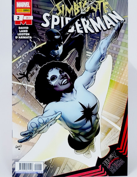 CÓMIC REY DE NEGRO SPIDERMAN SIMBIONTE 2 PANINI MARVEL GRAPA DE KIOSCO